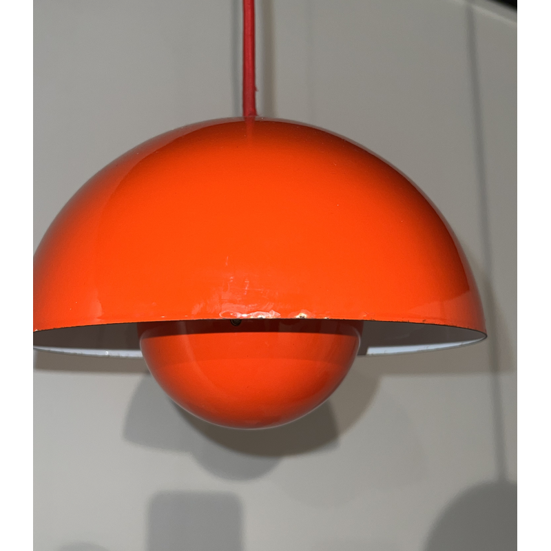 Vintage Bloempot Vp1 hanglamp van Verner Panton voor Louis Poulsen, 1960