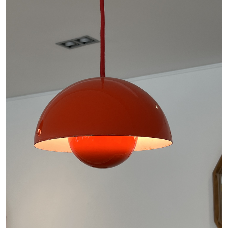 Vintage Flower Pot Vp1 pendant lamp by Verner Panton for Louis Poulsen, 1960