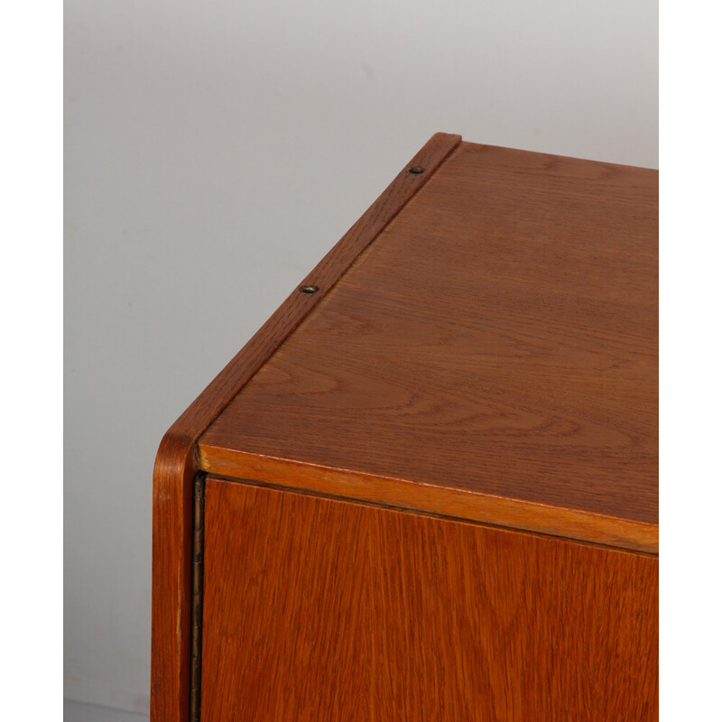 Vintage sideboard model U-460 in oakwood by Jiri Jiroutek for Interier Praha, 1960