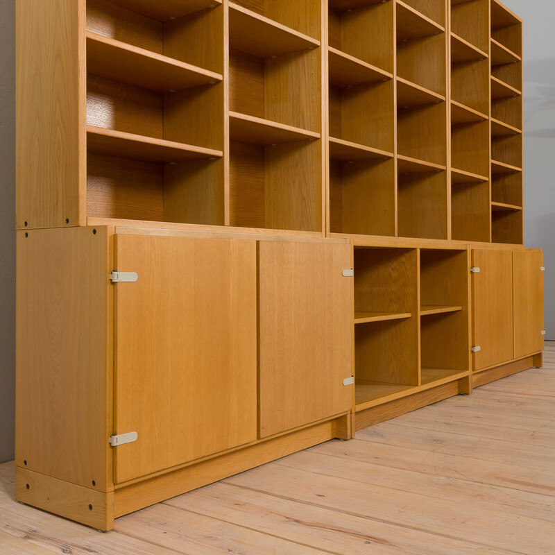 Modularer Vintage-Bücherschrank aus Eiche, Schweden 1970