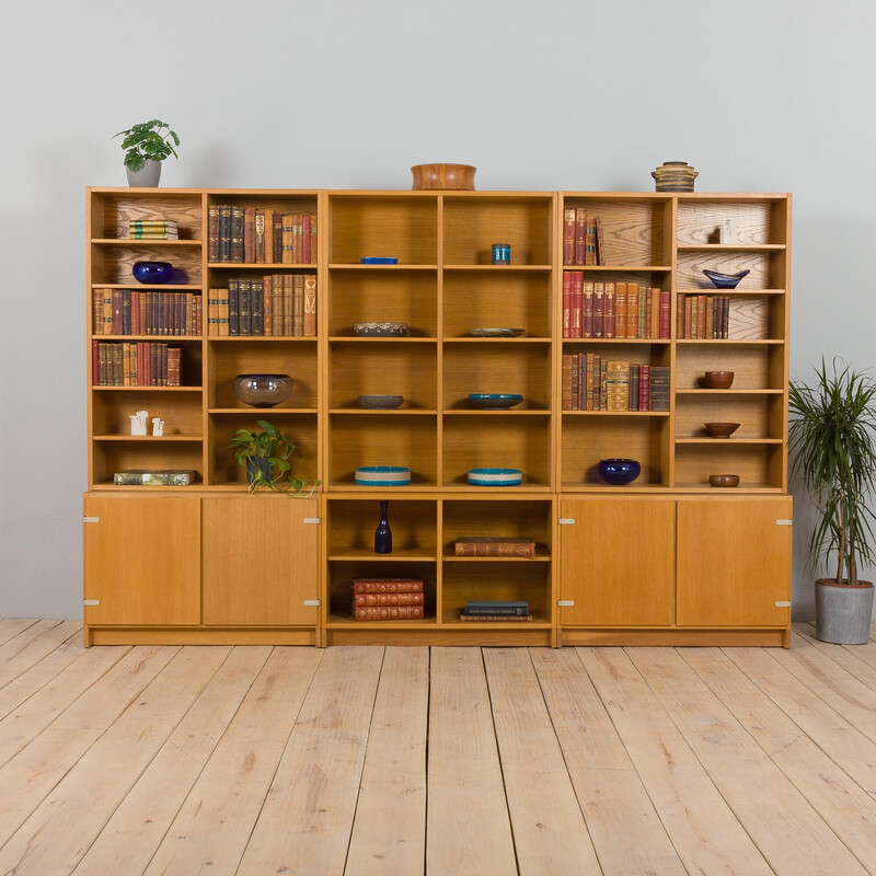 Modularer Vintage-Bücherschrank aus Eiche, Schweden 1970