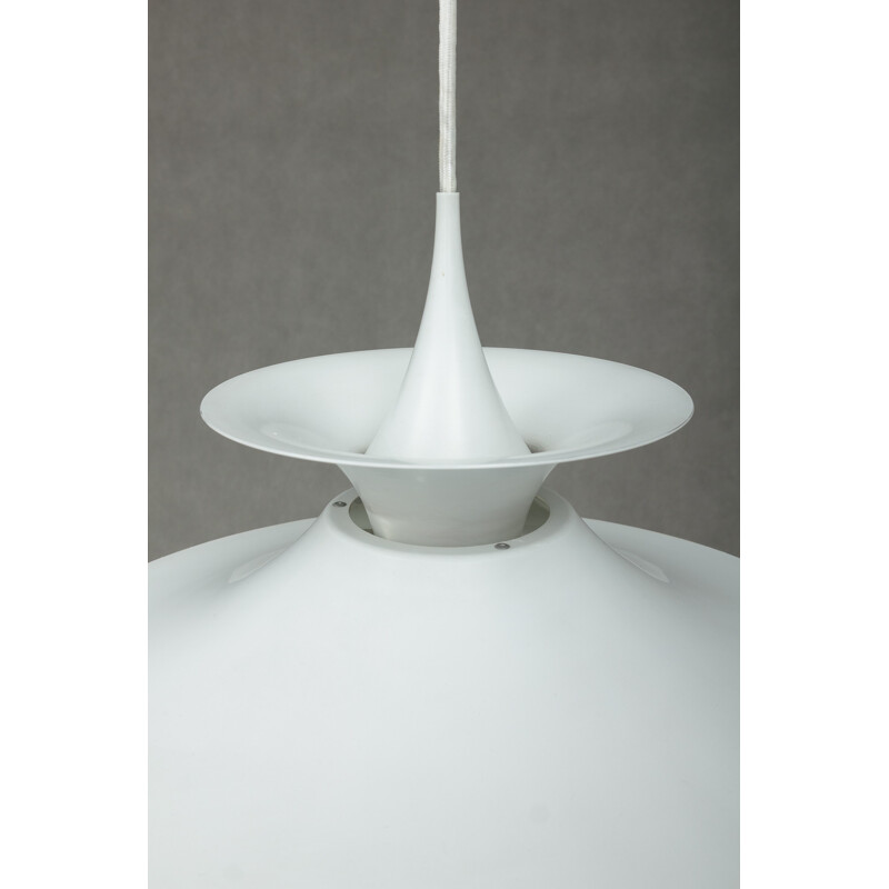 Fog & Morup "Radius" white aluminium hanging lamp, Eric BALSLEV - 1970s