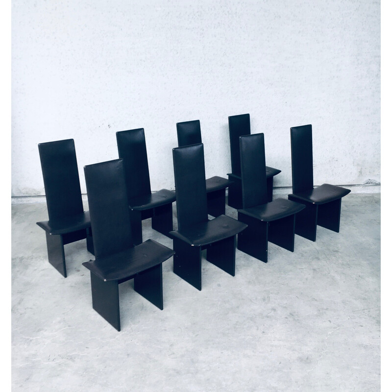 Set di 8 sedie da pranzo vintage Rennie di Kazuhide Takahama per Simon Gavina, Italia anni '80