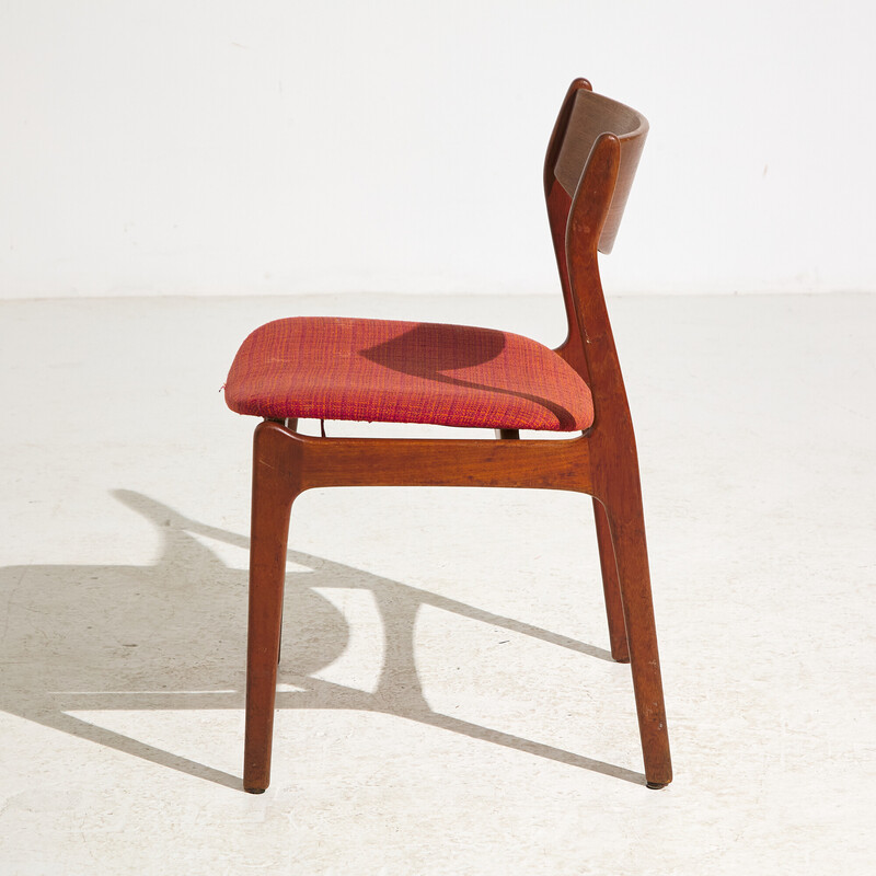 Vintage teak dining chair by P.E. Jørgensen for Farsø Stolefabrik, 1960s