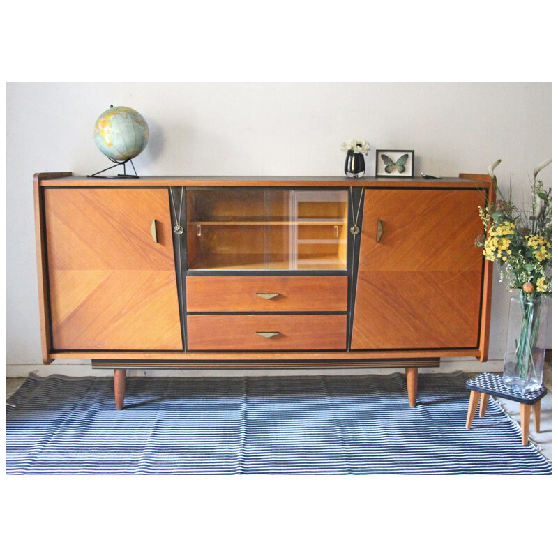 Sideboard in oiled plywood - 1950s