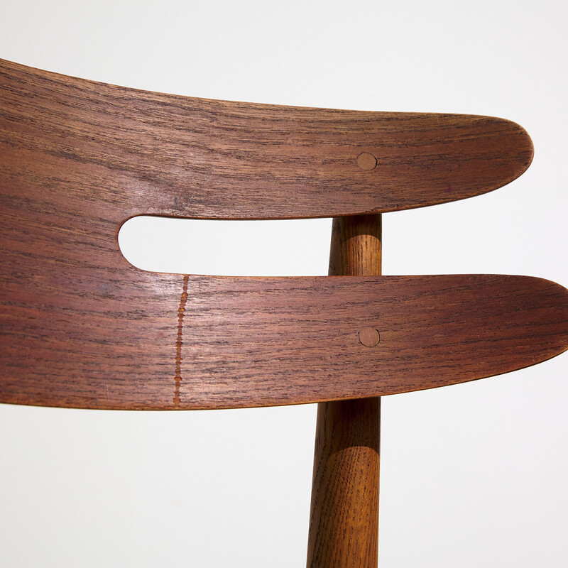 Vintage model 178 teak dining chair by Johannes Andersen for Bramin, 1960s