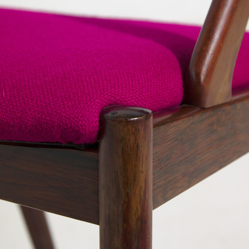 Conjunto de 4 cadeiras de pau-rosa vintage modelo 31 de Kai Kristiansen para Schou Andersen, 1960