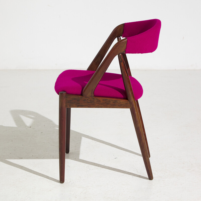 Set van 4 vintage rozenhouten stoelen model 31 van Kai Kristiansen voor Schou Andersen, 1960