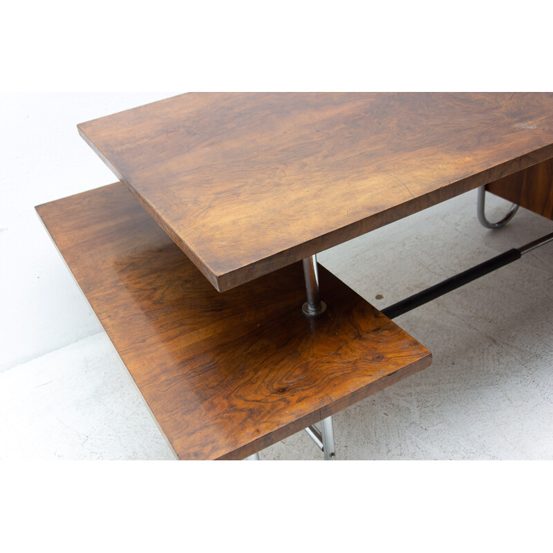 Vintage Bauhaus writing desk B-327 by André Lurçat for Mucke Melder, Czechoslovakia 1930s