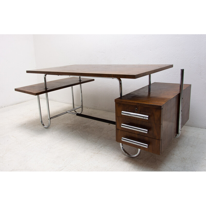 Vintage Bauhaus bureau B-327 van André Lurçat voor Mucke Melder, Tsjecho-Slowakije 1930