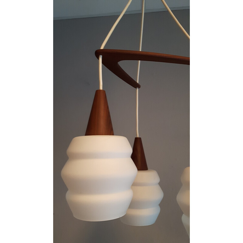 Philips white Dutch hanging lamp - 1950s