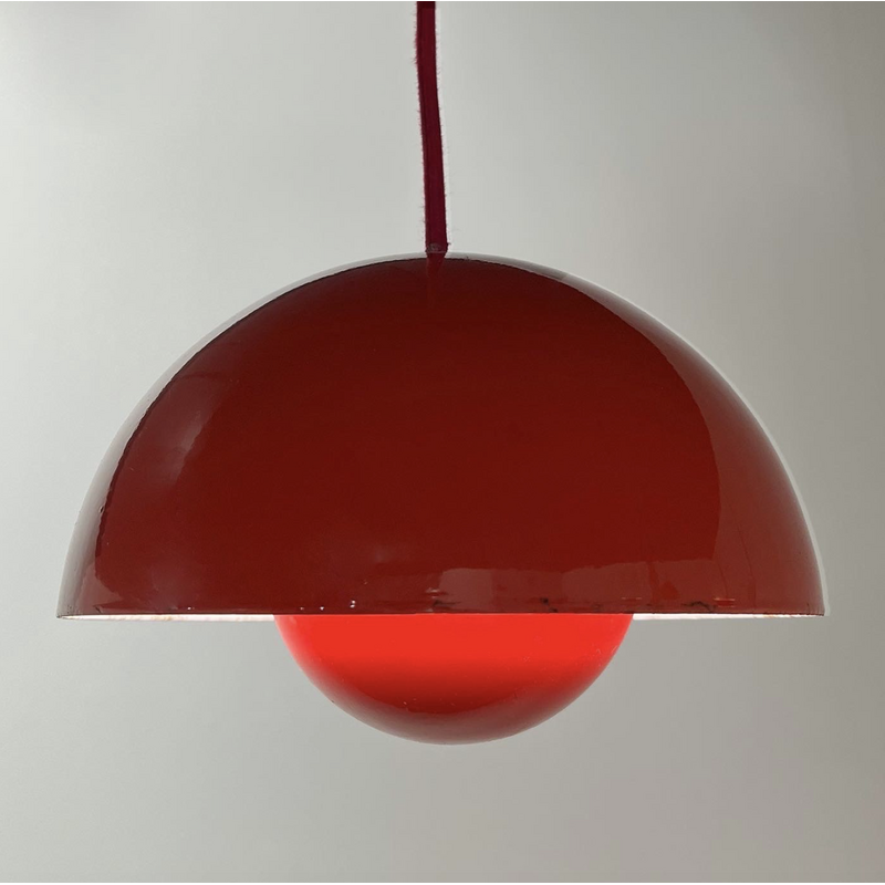 Lampada a sospensione vintage Flower Pot Vp1 di Verner Panton per Louis Poulsen, 1960