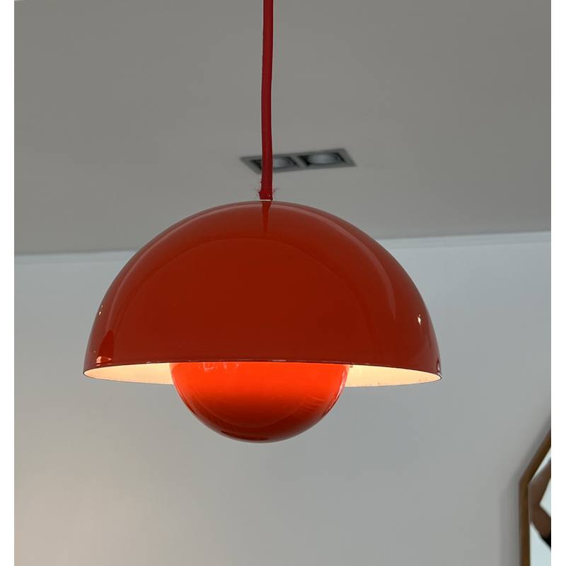 Vintage Flower Pot Vp1 lâmpada suspensa por Verner Panton para Louis Poulsen, 1960