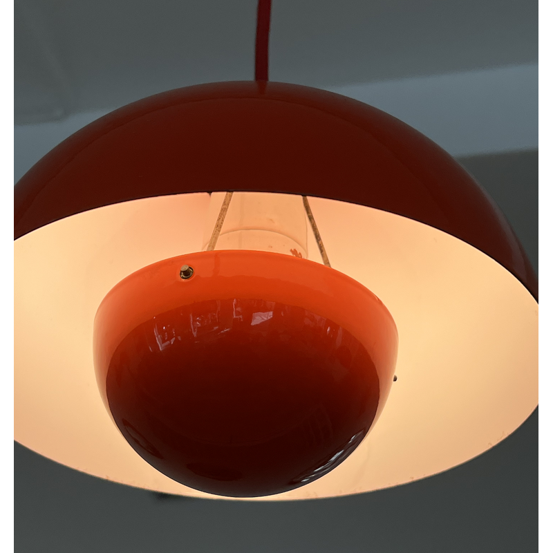 Vintage Flower Pot Vp1 pendant lamp by Verner Panton for Louis Poulsen, 1960s