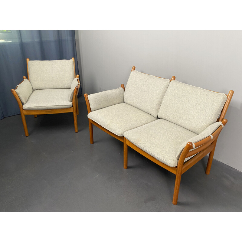 Vintage-Lounge-Set Genius von Illum Wikkelsø für C.F. Christensen Silkeborg, Dänemark 1960