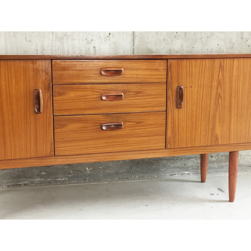 Mid century Schreiber teak veneer sideboard - 1970s