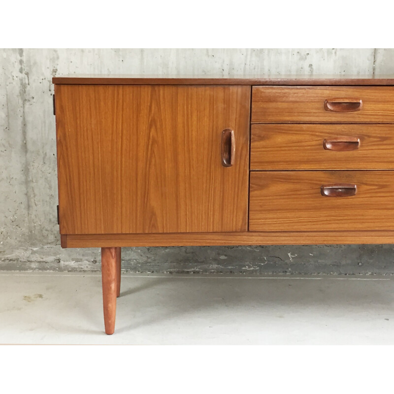 Mid century Schreiber teak veneer sideboard - 1970s