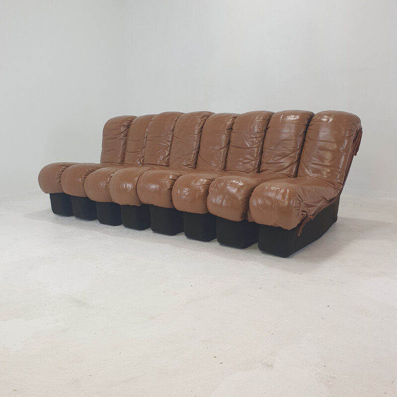 Vintage De Sede Ds-600 "Non Stop" modular sofa, 1980s