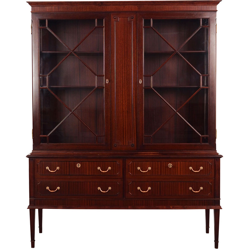 Vintage mahogany cabinet, Denmark 1970s