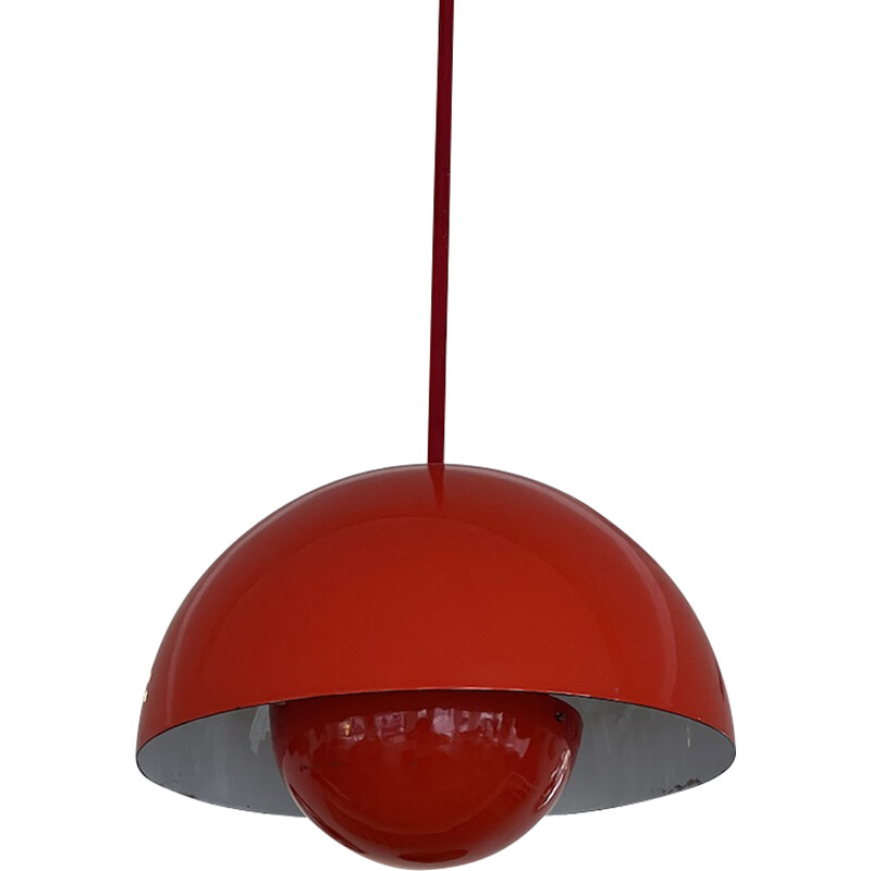 Lampada a sospensione vintage Flower Pot Vp1 di Verner Panton per Louis Poulsen, 1960