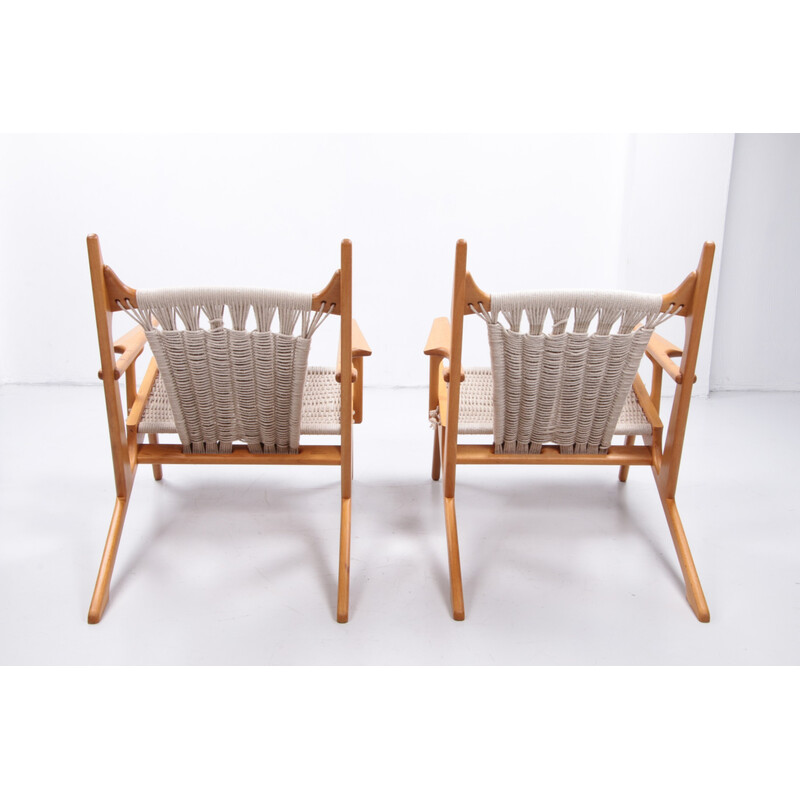 Paar vintage fauteuils van Martin Godsk, Denemarken 1990