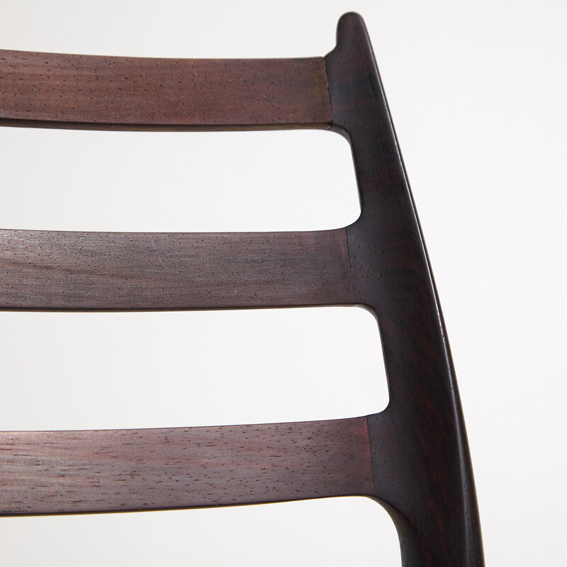 Set of 6 vintage model 78 rosewood dining chairs by Niels O. Møller for J.L. Møllers, 1960s