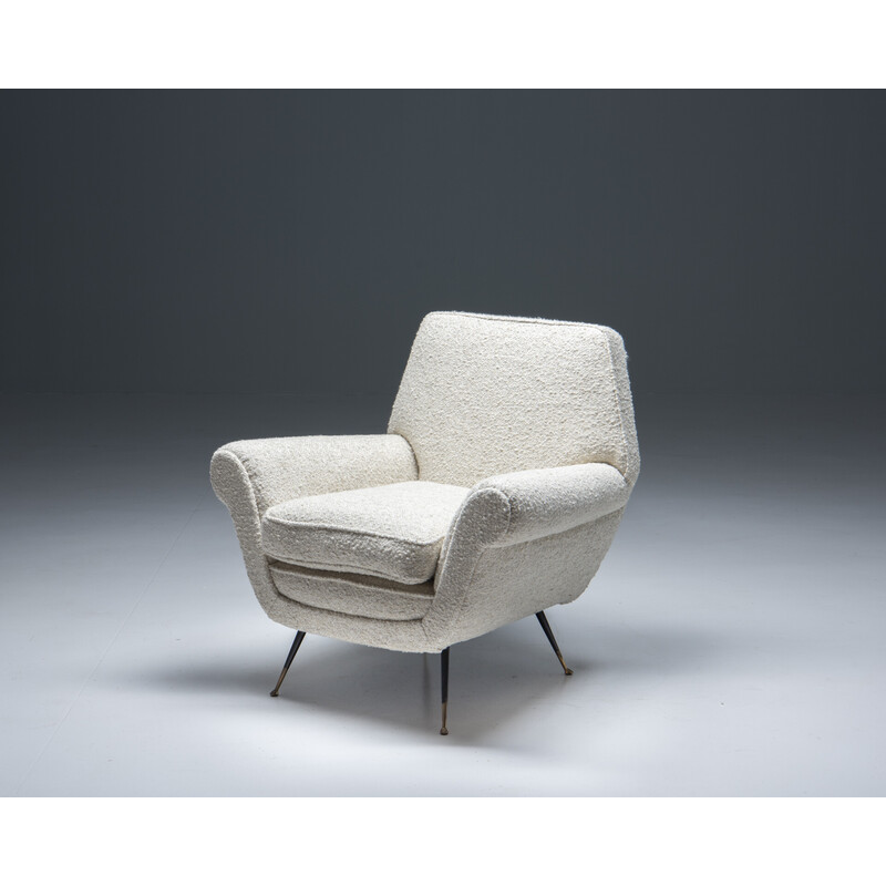 Par de poltronas italianas vintage de Gigi Radice para Minotti, 1950