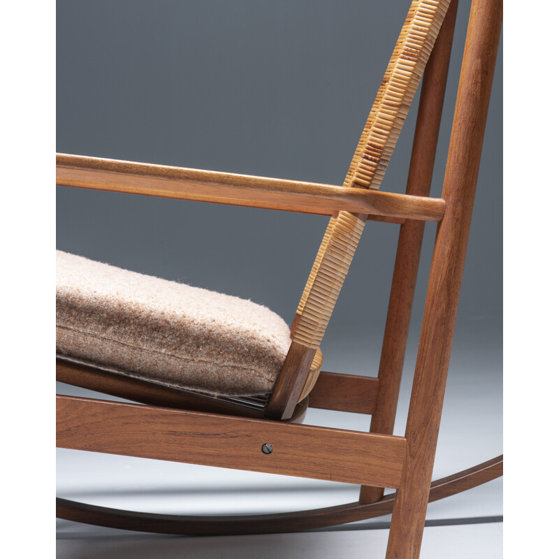 Vintage rocking chair by Hans Olsen for Juul Kristensen, Denmark 1960