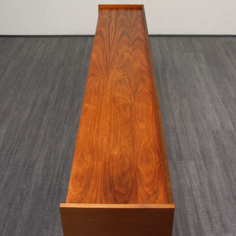 Walnut sideboard with hairpin legs - 1960s