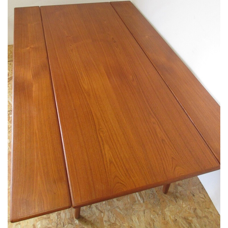 Trioh Danish extendable table height adjustable - 1960s