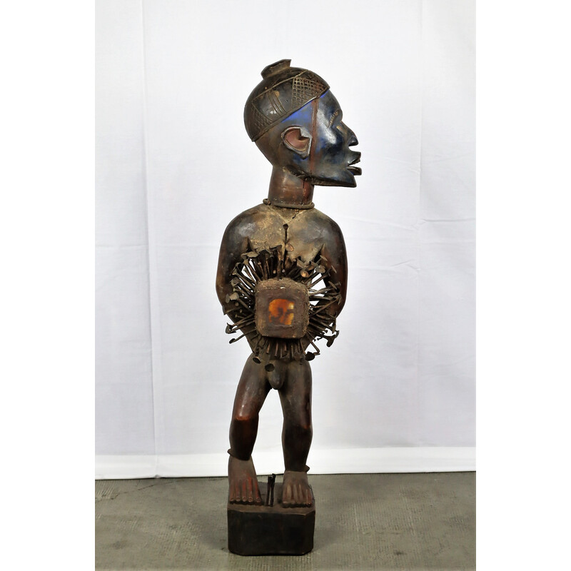 Vintage statue Nkisi Nkonde Kongo-Vili