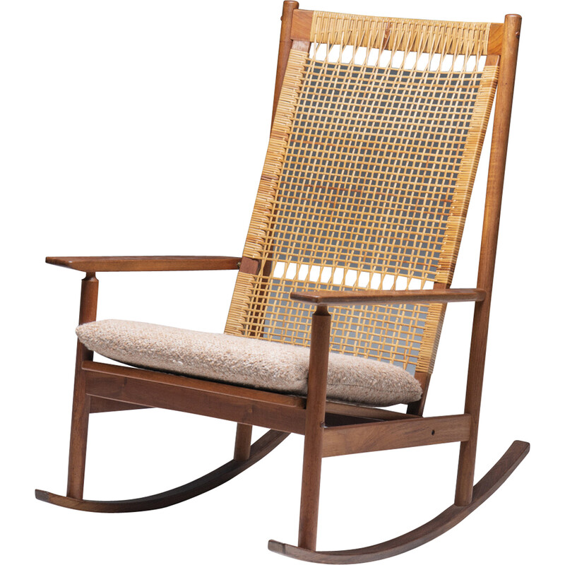 Vintage rocking chair by Hans Olsen for Juul Kristensen, Denmark 1960