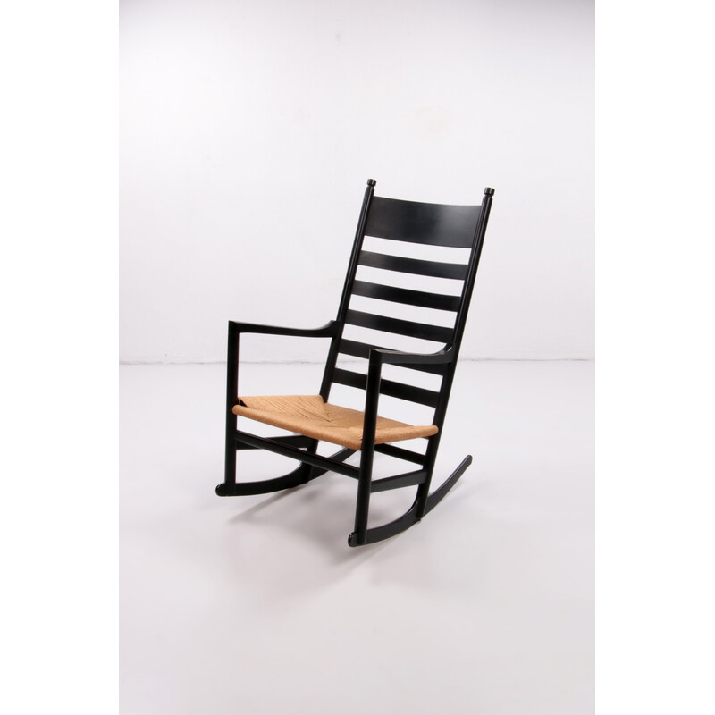 Danish vintage rocking chair model ch45 by Hans.J.Wegner