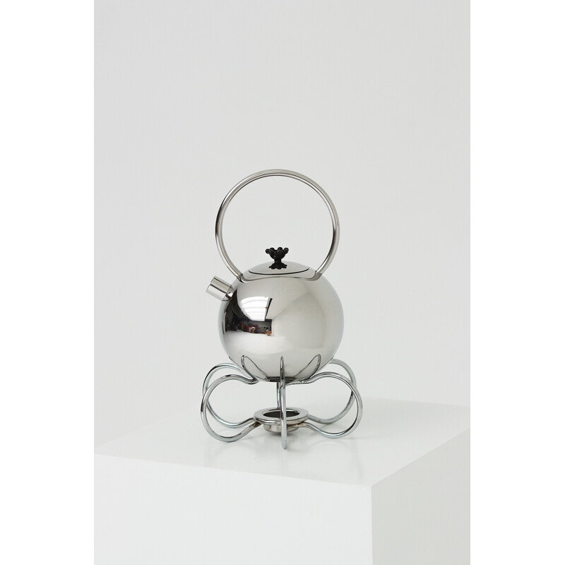 Mid century chrome teapot from the King Series of Wmf by Matteo Thun, 1989