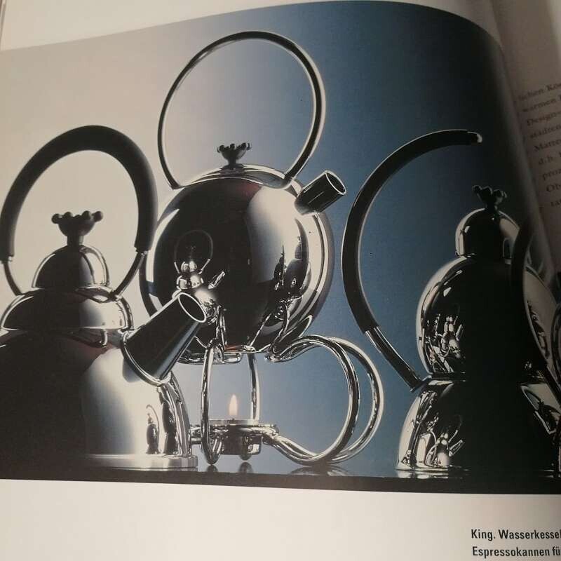 Mid century chrome teapot from the King Series of Wmf by Matteo Thun, 1989