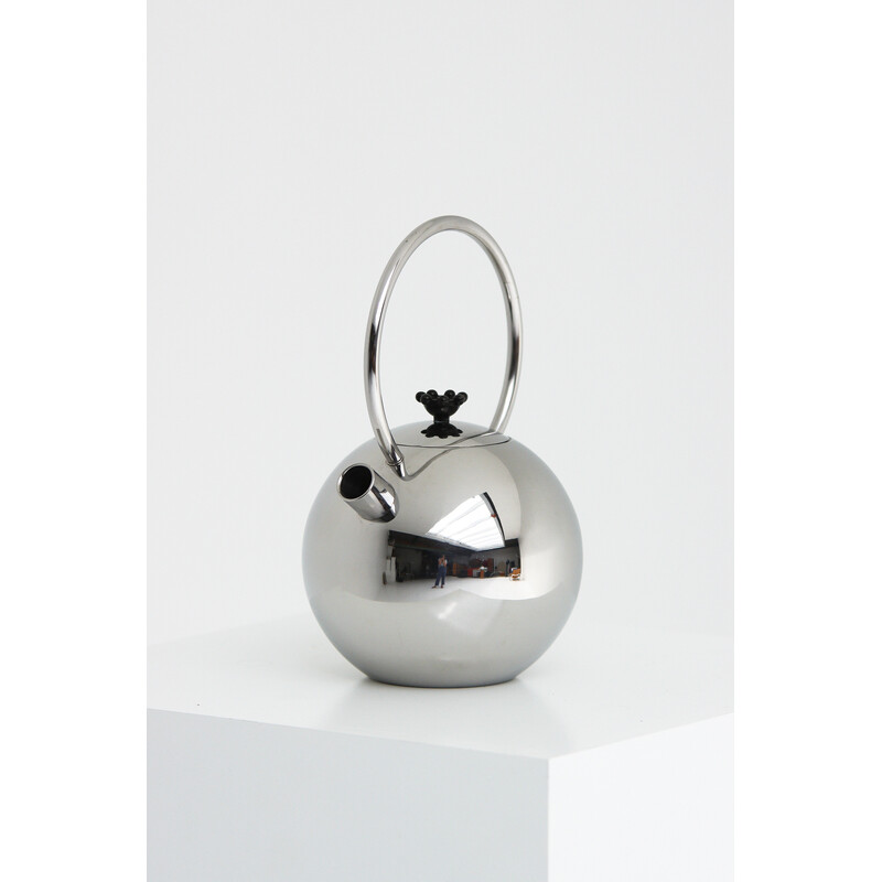 Mid century chrome teapot from the King Series of Wmf by Matteo Thun, 1989