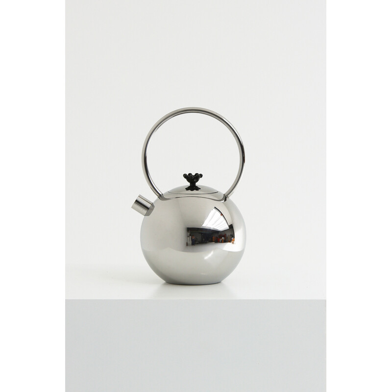 Mid century chrome teapot from the King Series of Wmf by Matteo Thun, 1989