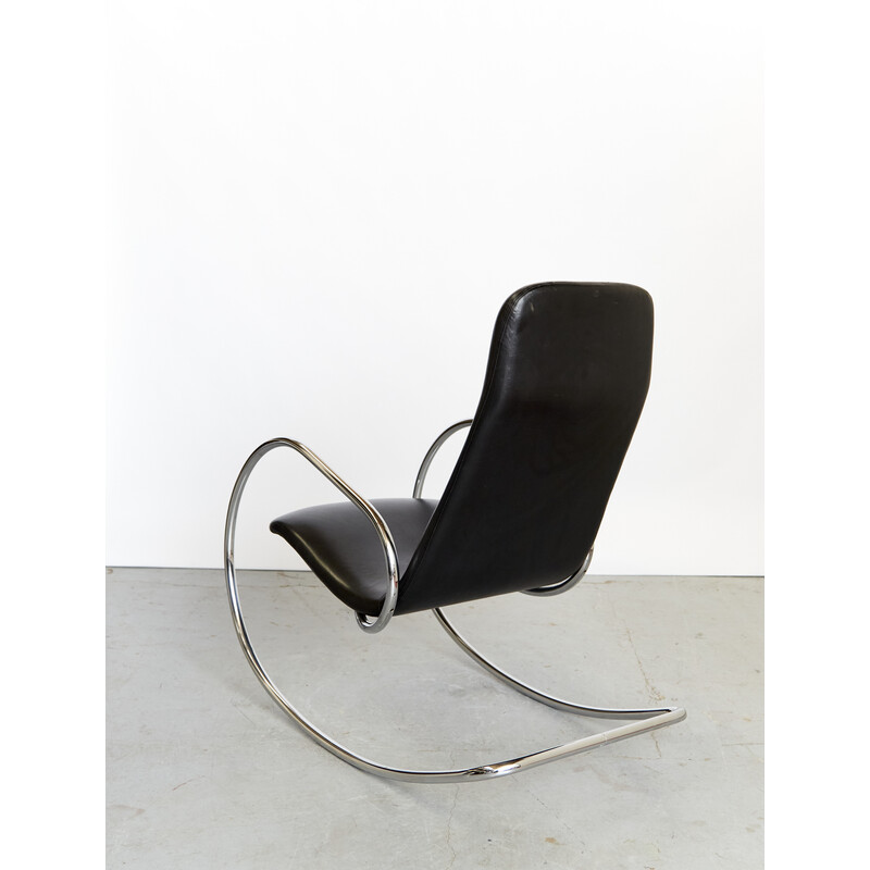 Cadeira de balanço Vintage S826 por Ulrich Böhme para Thonet