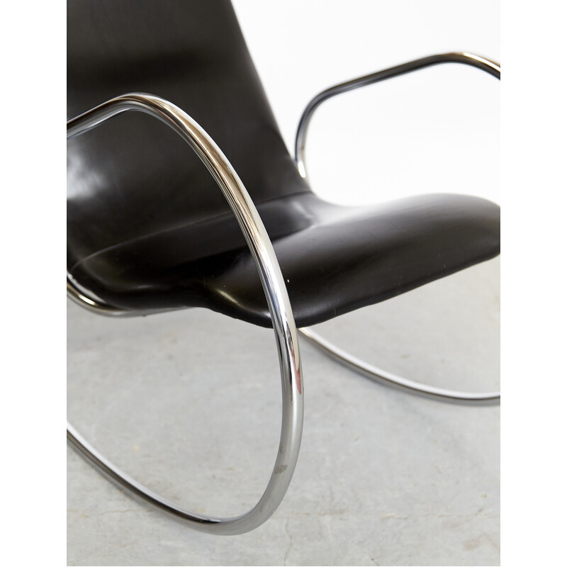 Cadeira de balanço Vintage S826 por Ulrich Böhme para Thonet