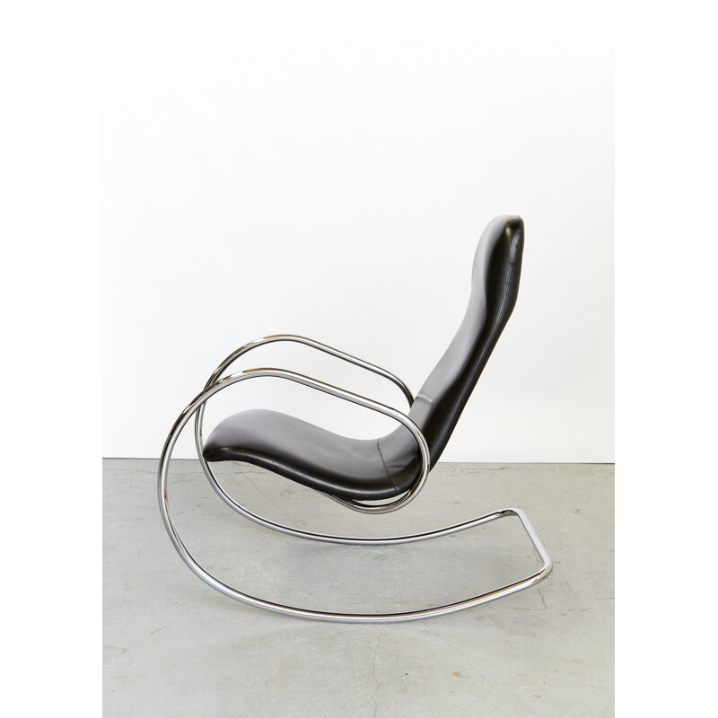 Sedia a dondolo vintage S826 di Ulrich Böhme per Thonet