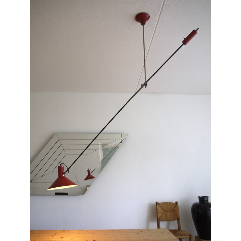 Lampada a sospensione Counterbalance vintage di Jjm.Hoogervorst per Anvia, 1950