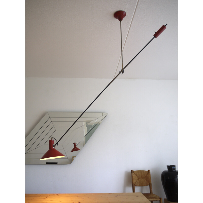 Vintage Counterbalance hanglamp van Jjm.Hoogervorst voor Anvia, 1950