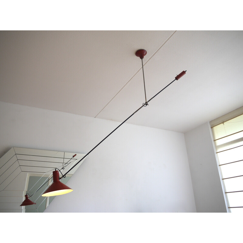 Lampada a sospensione Counterbalance vintage di Jjm.Hoogervorst per Anvia, 1950