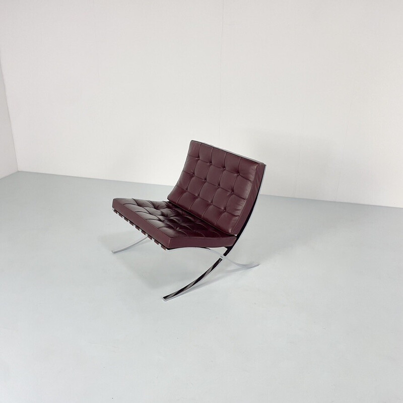 Paar Vintage-Sessel "Barcelona" von Ludwig Mies van der Rohe für Knoll, USA 1980