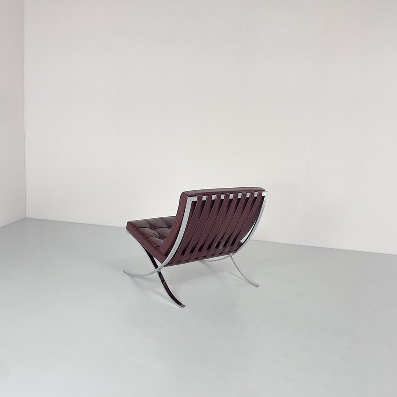 Paire de fauteuils vintage "Barcelona" par Ludwig Mies van der Rohe pour Knoll, USA 1980
