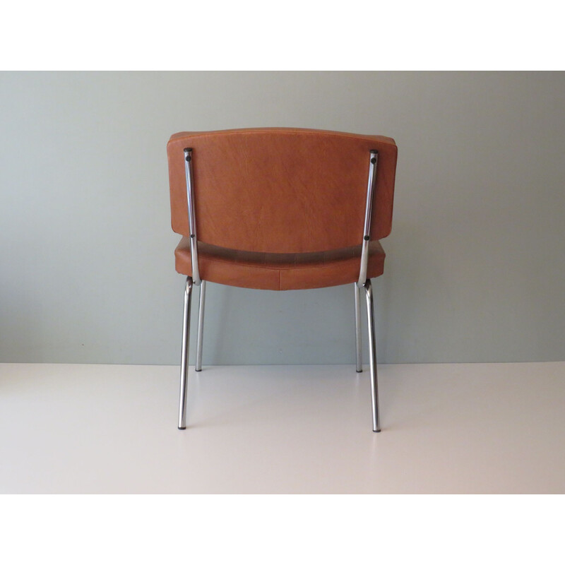 Vintage side chair model "Conseil" by Pierre Guariche for Meurop, Belgium 1960