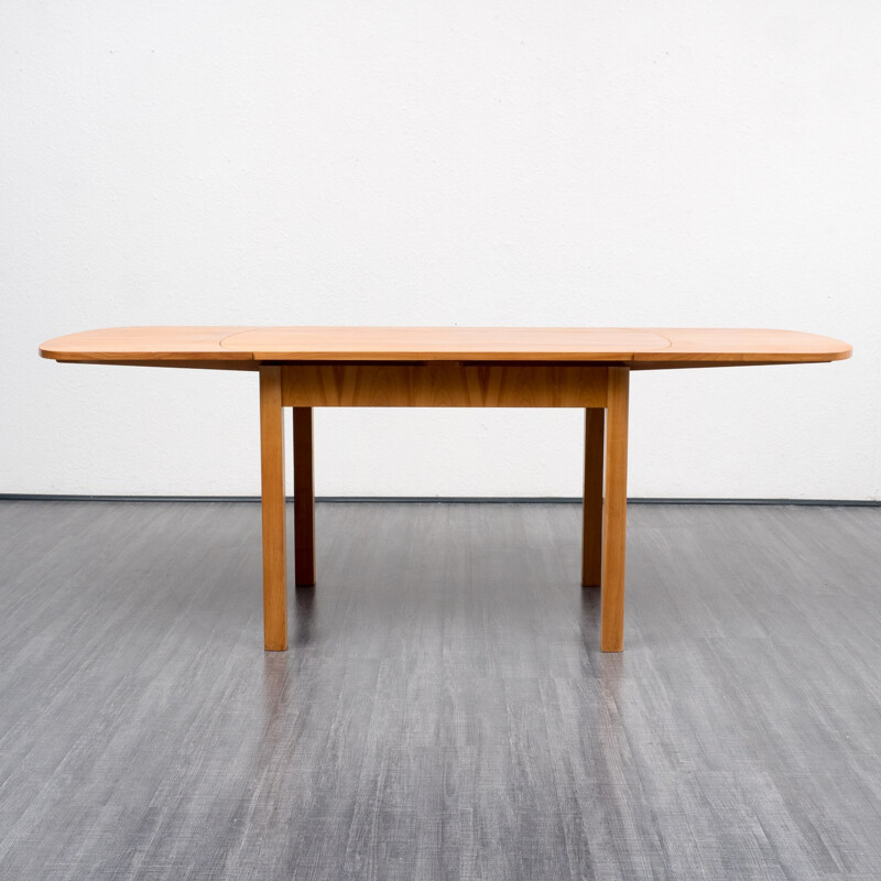 Cherry wood dining table - 1950s