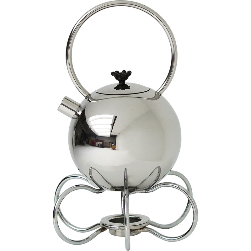 Mid century chrome teapot from the King Series of Wmf by Matteo Thun, 1989