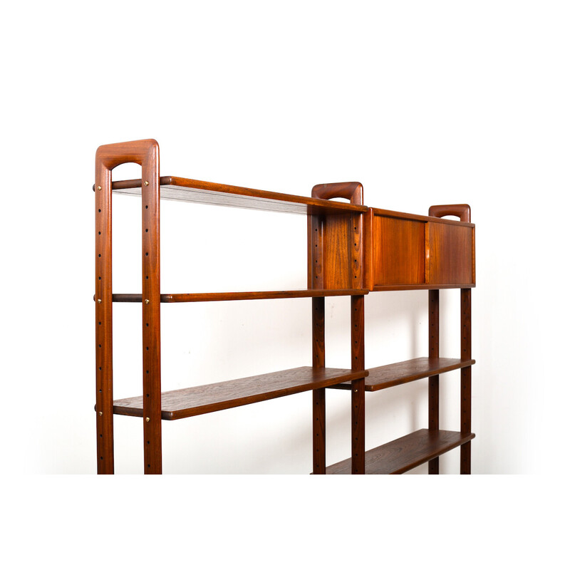 Vintage freestanding bookcase in teak by Kurt Østervig, Denmark 1960s