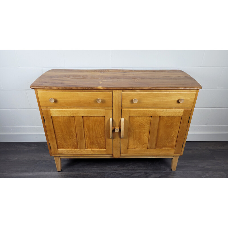 Vintage elmwood and beechwood sideboard by Ercol, 1960s